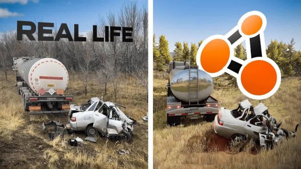 Аварии на реальных событиях в BeamNG.Drive #59