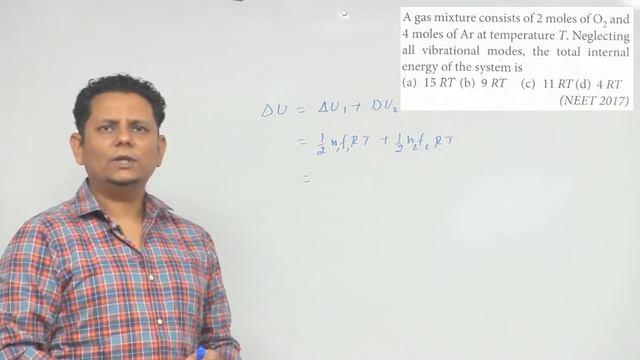 A gas mixture consists of 2 moles of O 2 and 4 moles of Ar at temperature T. Neglecting all смотреть онлайн