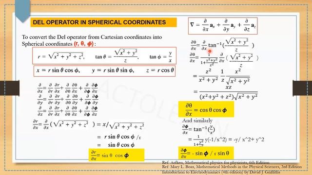 DEL OPERATOR IN SPHERICAL COORDINATES | Del operator | DEL смотреть онлайн