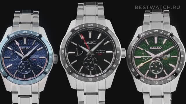 Часы Seiko Presage Sharp Edged Gmt Series - купить на Bestwatch.ru