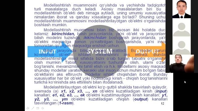 4 mavzu Modellashtirish ob’ekti jarayoni tahlillari 16 10 2020 смотреть онлайн
