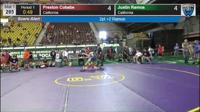 282 CADET 285 Preston Cobabe California Vs Justin Ramos California 8420319104