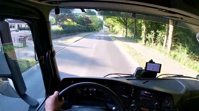 POV truck Driving Mercedes Benz narrow roads Solingen Germany Vlog 1 смотреть онлайн