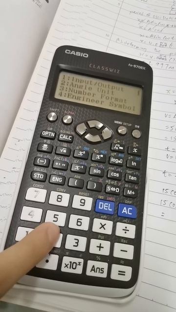 HOW TO CHANGE CALCULATOR FX570EX INTO RADIAN MODE