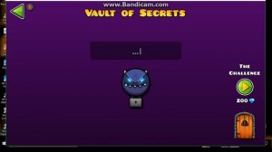 GEOMETRY DASH 2.1 VAULT OF SECRETS ALL CODES!