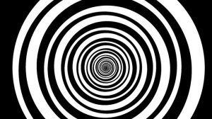 ⚫⚪ Hypnosis Black and White Pinwheel Spiral Video Eye Illusion - 1 Hour