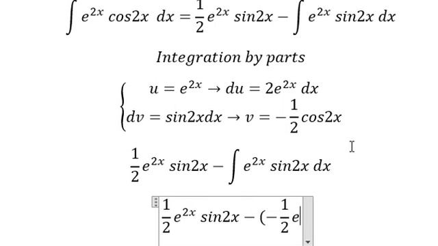 Calculus Help: Integral e^(2x) cos2x dx - Integration by parts - Techniques - Solutions смотреть онлайн
