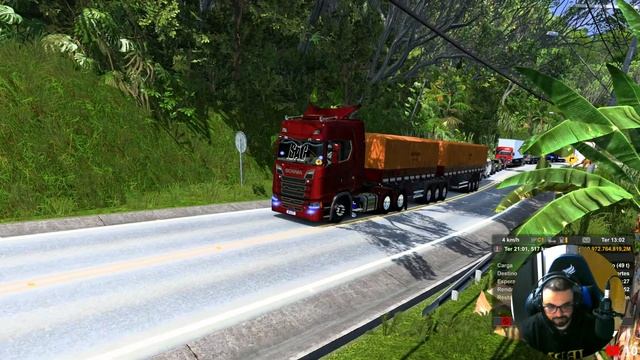 #LIVE ETS2 1.45 / SCANIA NTG S / MAPA ELDORADO PRÓ / VOLANTE G27 смотреть онлайн