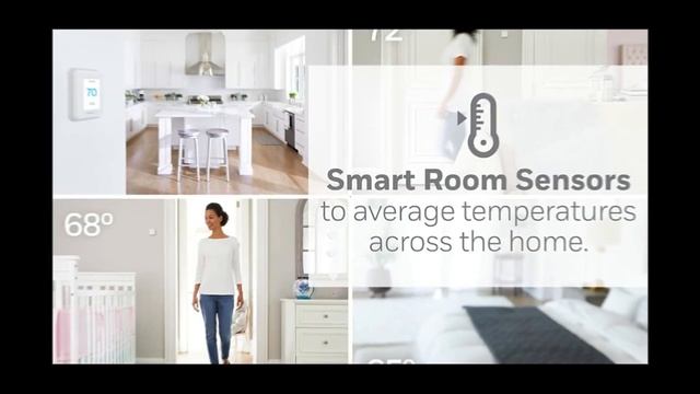 Honeywell Home T9 WiFi Smart Thermostat with 1 Smart Room Sensor, Touchscreen Display смотреть онлайн