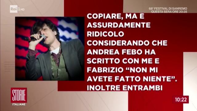 Sanremo 2018 - Ermal Meta: "Ma quale plagio, ora parlo io!" - Storie Italiane 08/02/2018 смотреть онлайн