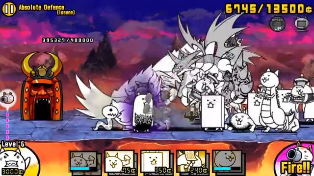 The Battle Cats! Absolute Defence (Insane) CRAZED TANK DONE!!!