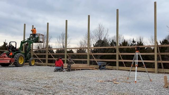DIY Pole Barn Construction #12: How To Put Up Girts смотреть онлайн