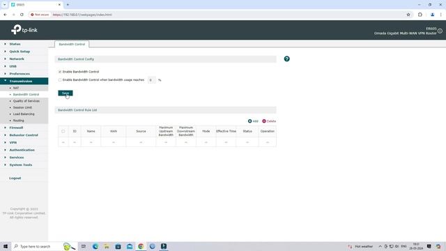 How to Set Up Bandwidth Control on TP Link Omada ER605 смотреть онлайн