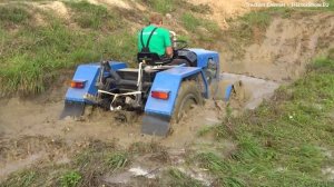 Битва титанов: тракторные гонки по грязевым трассам