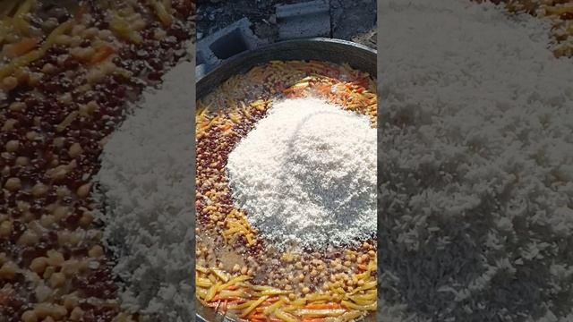 Ташкентский плов на 100 персон !!! #plov#food смотреть онлайн