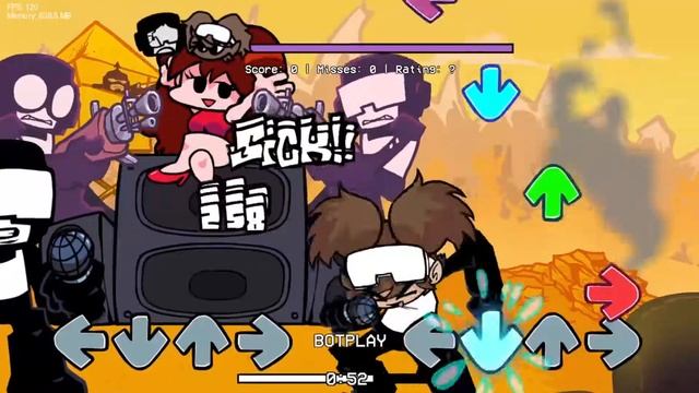 FNF - Week 7 Tankgirl Cover [Ugh, Guns, Stress] смотреть онлайн