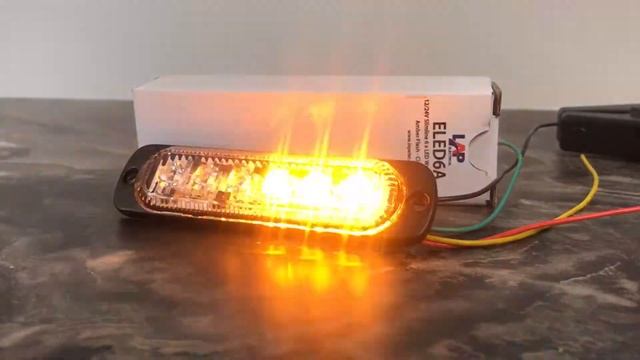 LAP Electrical Slimline 6 LED 10/30v Amber Strobe PN: ELED6A - Beaconsandlightbars смотреть онлайн