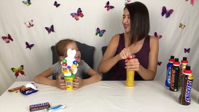 Шоколадные напитки против шоколадок / Челлендж MARS, SNICKERS, BAUNTY, MILKY WAY смотреть онлайн