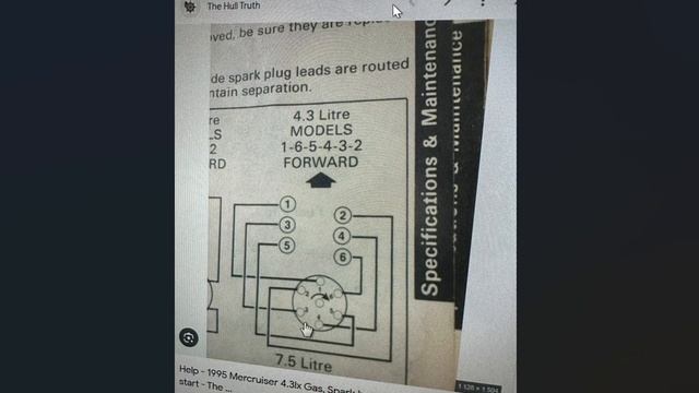 Mercury MerCruiser 4.3L V6 Sparkplug Wiring Diagram