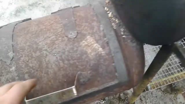 Моя коптильня паровоз, первое испытание. смотреть онлайн