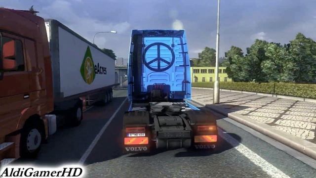 Euro Truck Simulator 2: Volvo FH Unicef Skin(PC)(HD) смотреть онлайн