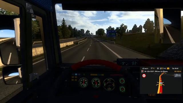Дальнобойное путешествие на Российском грузовике КАМАЗ-6460|Euro Truck Simulator 2