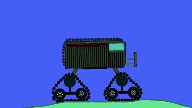 Phun ,4x4 Van with tank tracks смотреть онлайн
