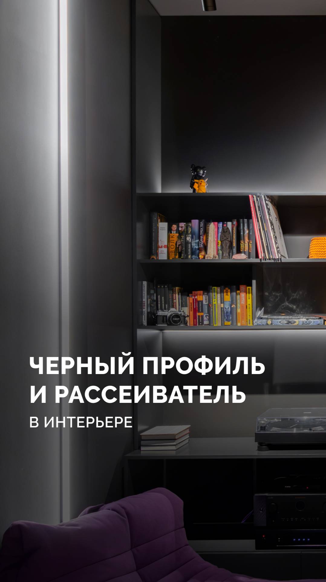 Черный профиль в интерьере смотреть онлайн