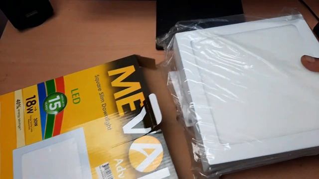 Lampu LED Plafon Square Downlight MEVAL Advance 18 Watt Review смотреть онлайн