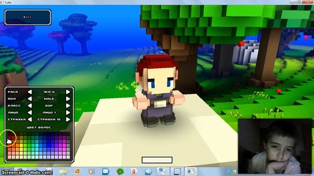 Cube World #1 создание перса. смотреть онлайн