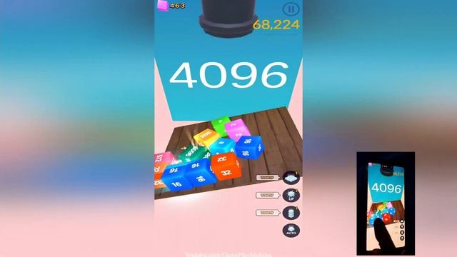 Jelly Cube Merge - Gameplay Walkthrough - reach 4096 смотреть онлайн