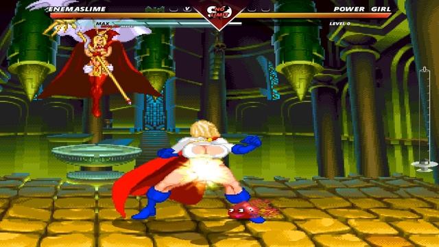 Enema Slime Vs Powergirl | Mugen Fighting Games