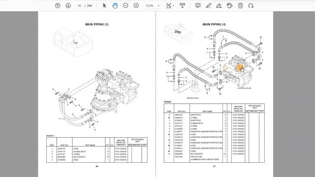 Hitachi ZX120 Parts Manual смотреть онлайн