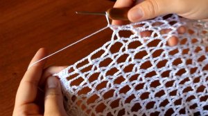 Круглая Филейная салфетка крючком (15 часть)