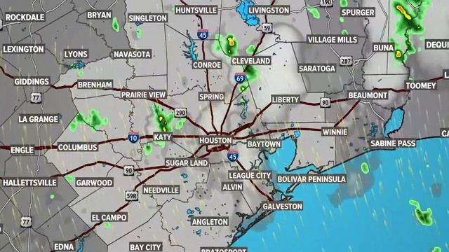 Live radar: Scattered showers move through Houston area смотреть онлайн