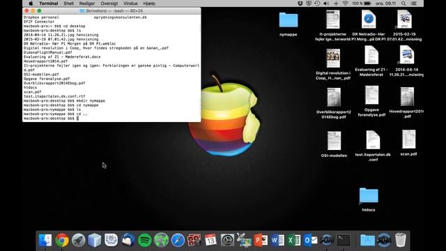Basis navigation i terminal vindue på MAC смотреть онлайн