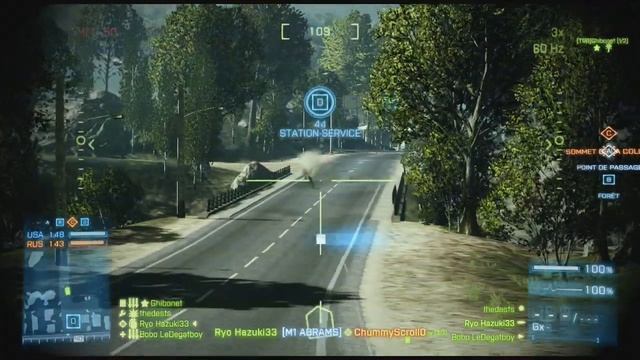 Battlefield 3 xbox 360 HD Tank M1 Abrams kill смотреть онлайн