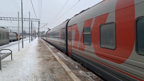 Прибытие ЭП20-074 со скорым поездом №107Я "Дневной экспресс" сообщением Вологда-Москва