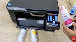 How to refill ink in Epson EcoTank L3210 Printer