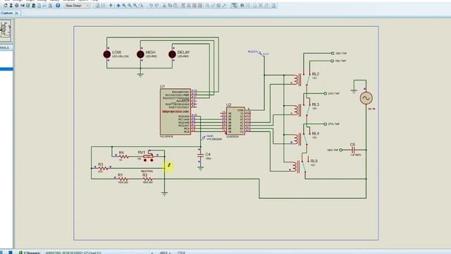 How to make a voltage stabilizer using micro-controller PIC16F676 and 5 relays смотреть онлайн