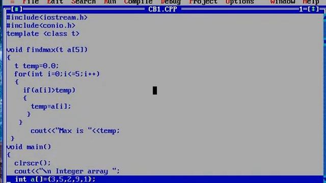 Write a program to create a function template for finding maximum смотреть онлайн