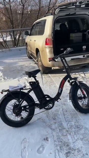 Еще один складной электровелосипед Eco Drive V6 1000W уехал в Подмосковье. Электрофэтбайк 48V15Ah смотреть онлайн