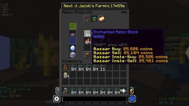3 Months of HYPERMAXED Melon Minions | Hypixel Skyblock смотреть онлайн