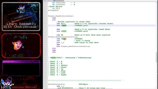 Joypad Reading on the Nes / Famicom - Lesson S16 смотреть онлайн