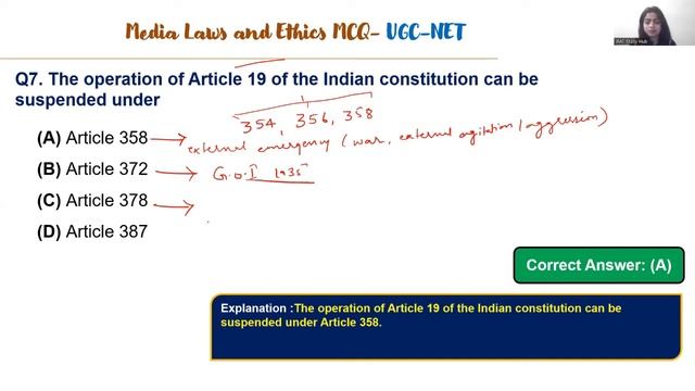 Q & A | Media law and Ethics | UGC-NET Exam | JMC Question | SET- 17 | Kirti Khanna | смотреть онлайн