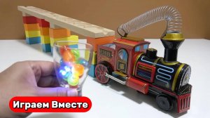 Строим горки и запускаем шарики ! Грузим машинки ! Играем в машинки ! Видео для детей
