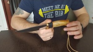 Сделал нож с вогнутыми спусками. Ручная работа