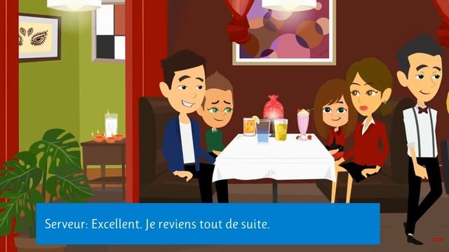 Au Restaurant - Dialogue | French Sit-Down Restaurant Dialogue