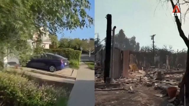 LA fire Before and after footage shows destruction of Pacific Palisades_v720P смотреть онлайн