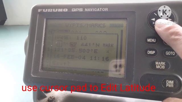 Creating a waypoint on a Furuno GPS смотреть онлайн